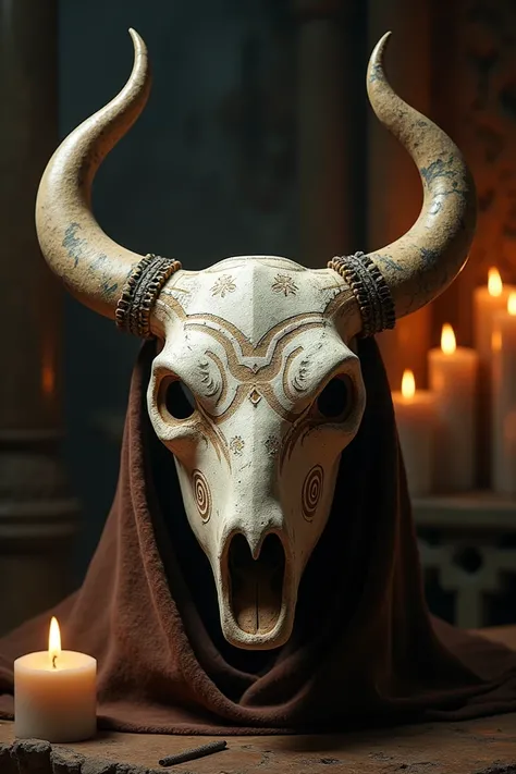 Bull bone mask 