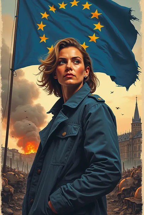 A Pro EU poster during ww3