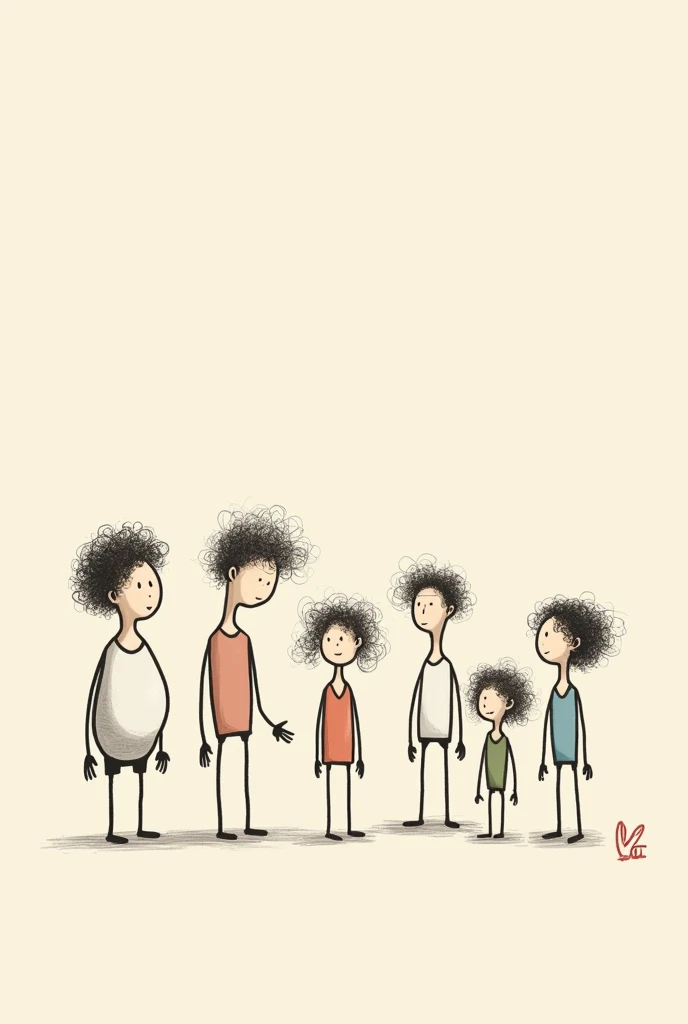 Stick man group
(One fat guy, two curly hair guy,one small guy, two girl)