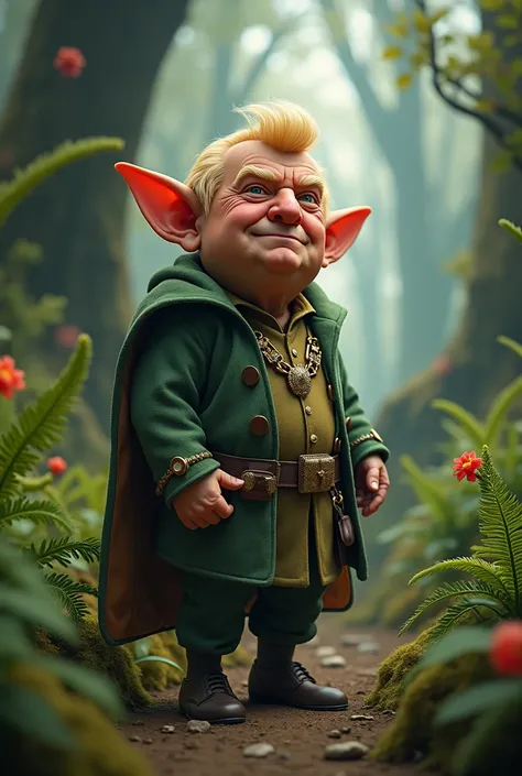 create donald j trump as an elf