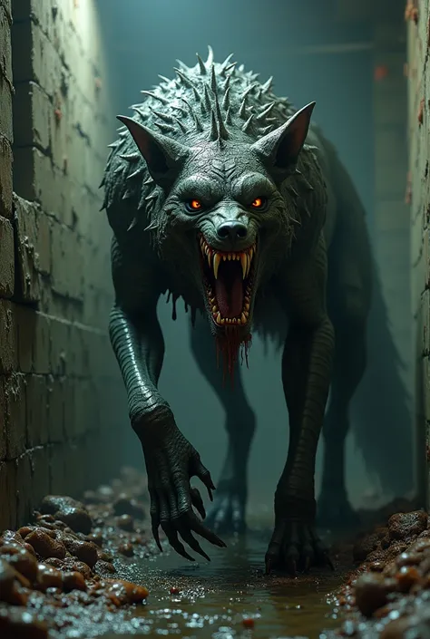  Curses, a poisonous wolf is a mutant with scales in the sewers, stands on four lachs , add more horror and ugliness.