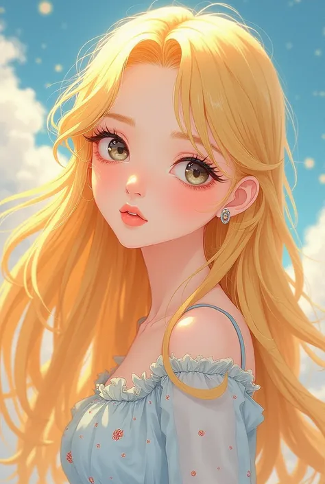 Blonde girl Manhwa rangrarii
