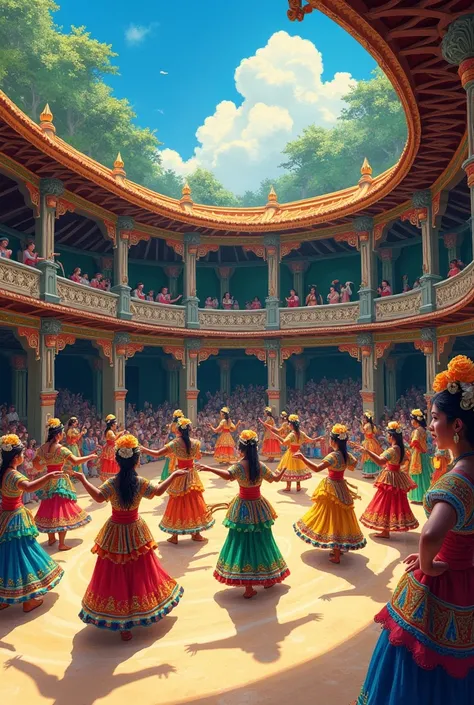 Drawing of the Cocolo dance theater 