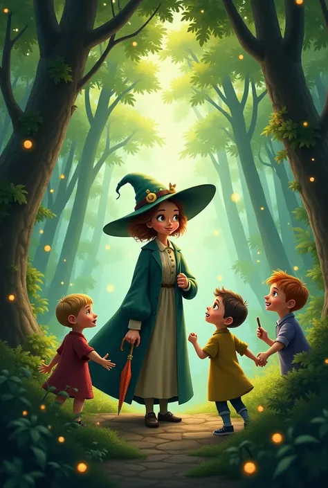 nanny mcphee en el bosque