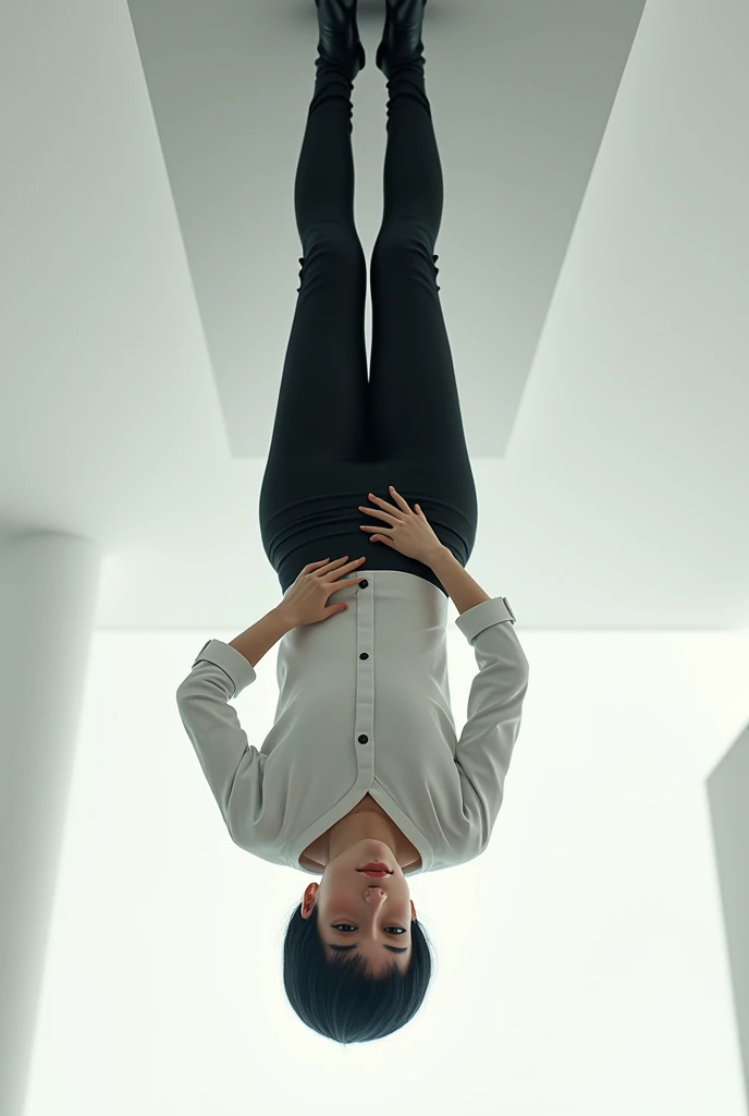 an avatar of an upside-down architect with short black hair and a white complexion