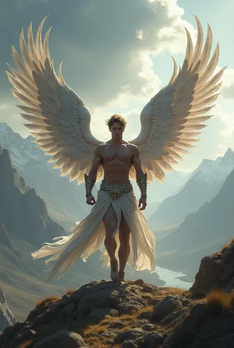 Imagine the male human version of Pegasus in the mythological era