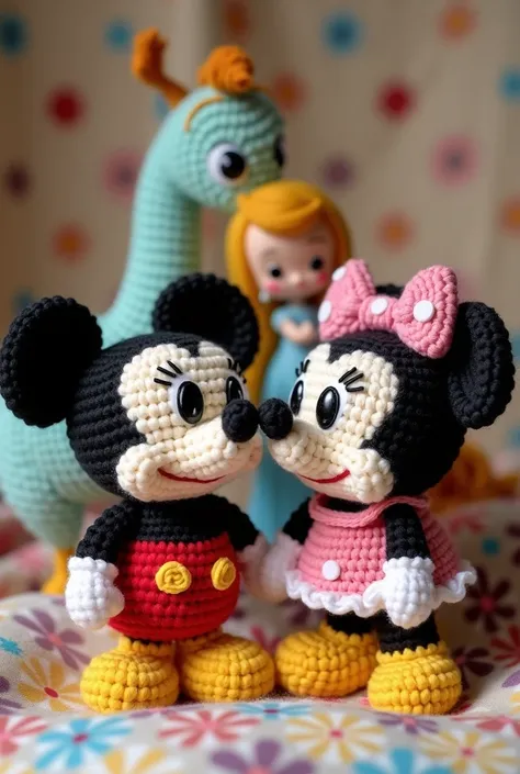 Disney characters crocheted
