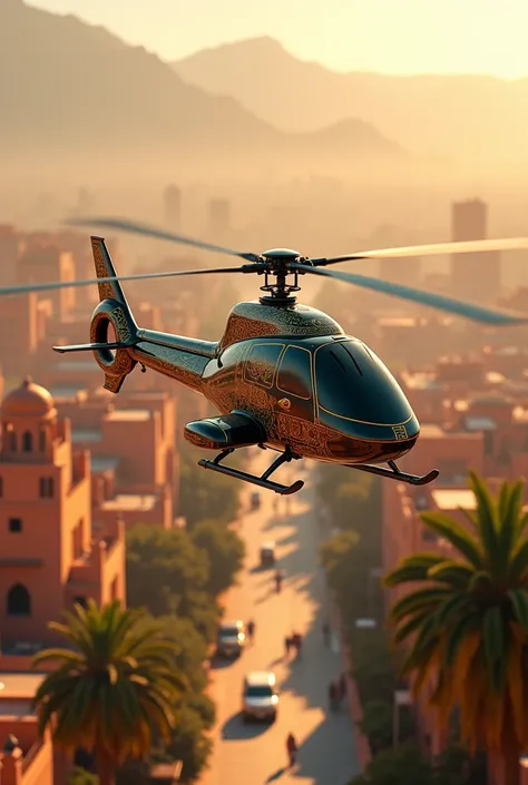 Moroccan helicopter