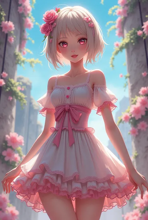  From anime Trap wearing a short dress and with a huge penis sample 