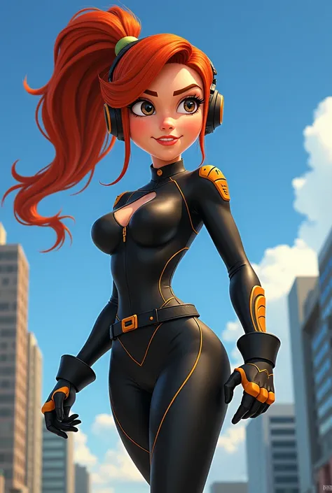 Female character in the Kim Possible style