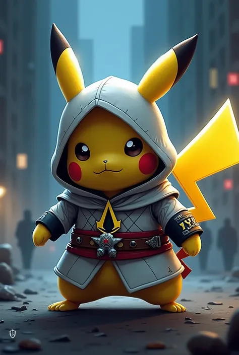 Pikachu déguisé en assassins creed