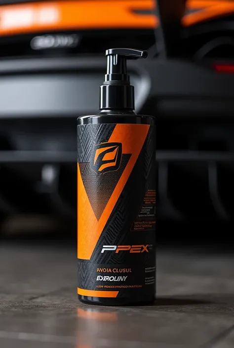 Design me a label. Brand name is Apex, product name is Quick detailer
Theme and colour scheme should be based on the Maclaren P1