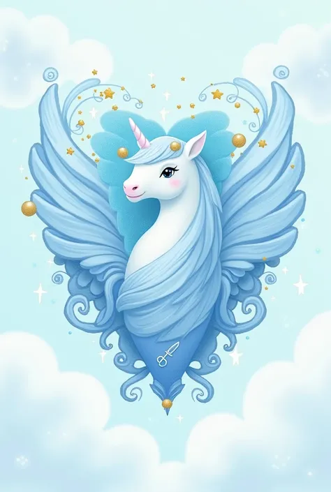 Make a MLP Cutie Mark with an aesthetic of pirate,dolly,sweet dreams,angel and pastel color or baby blue