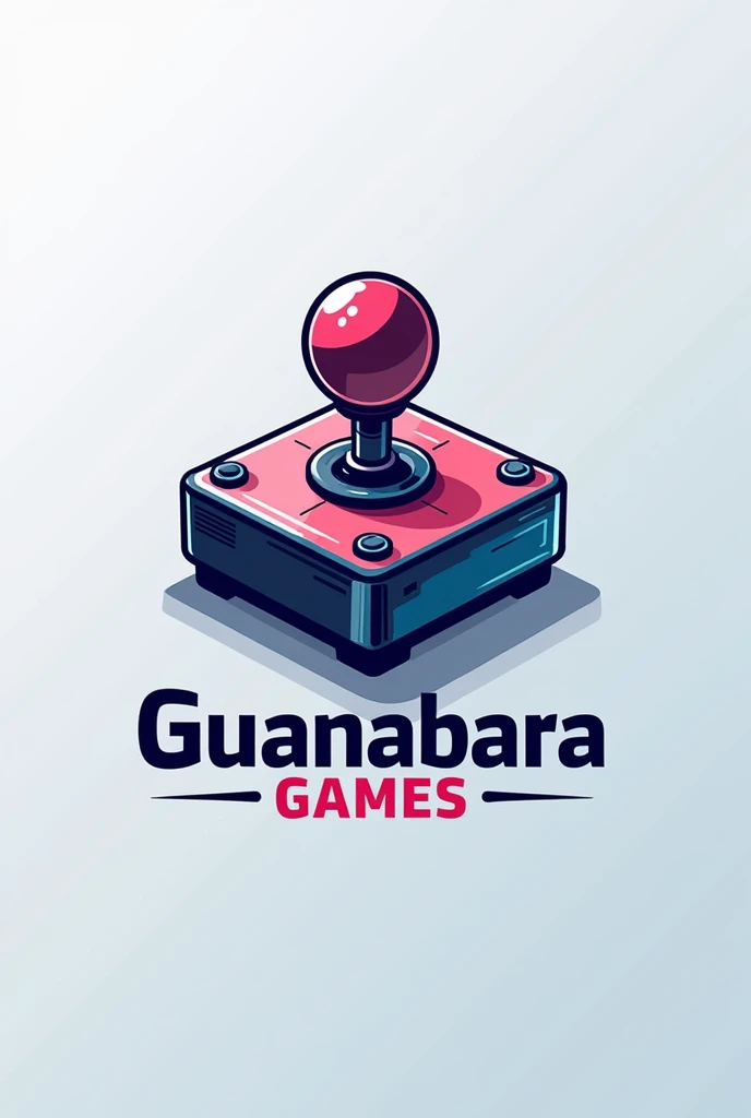 Logo of a game store called Guanabara Games with an image of a joystick 