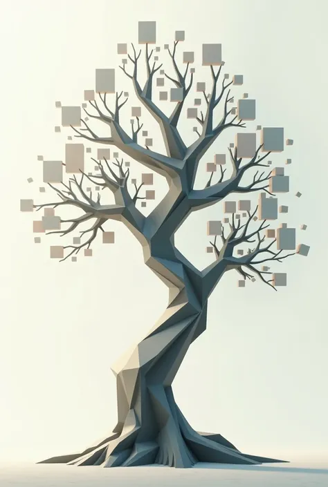 A tree with geometric figures

