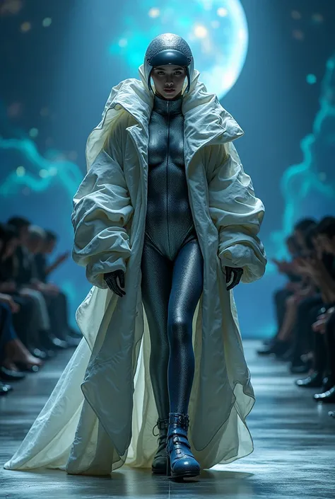 Create an oversized look for models to wear in a space and fantasy themed fashion show