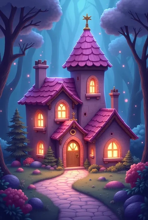 Here’s the updated and simplified version of the prompt:

**Prompt:**

"Create a magical game map with three baby houses, each representing a level. Connect the houses with a glowing path.

1. **Level 1 Baby House**: A small house with a mix of pink, purpl...