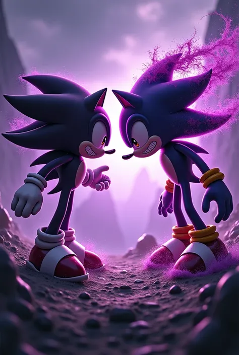 Purple Shadow the Hedgehog vs Sonic.exe