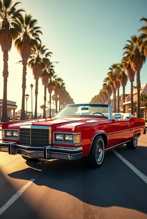 Ford LTD Crown Victoria 1990 convertible rojo