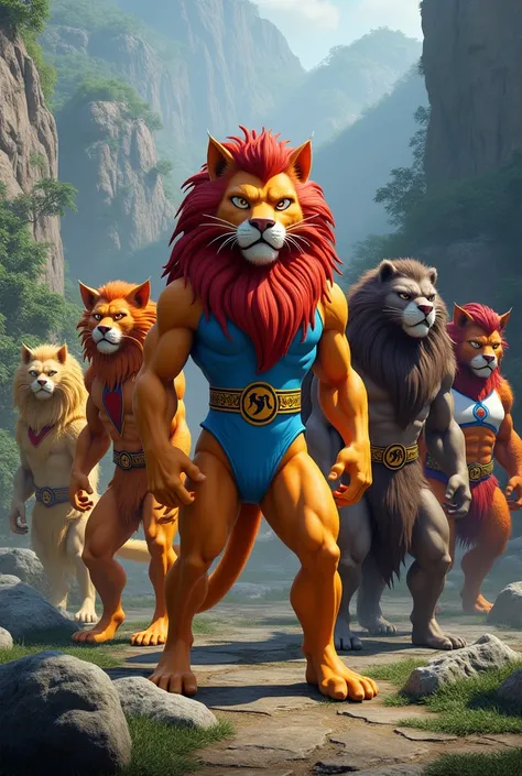 Create the realistic Laion of the Thundercats 