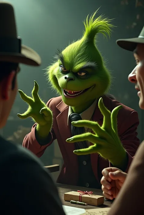 Grinch works for mafia and gesticules like italian