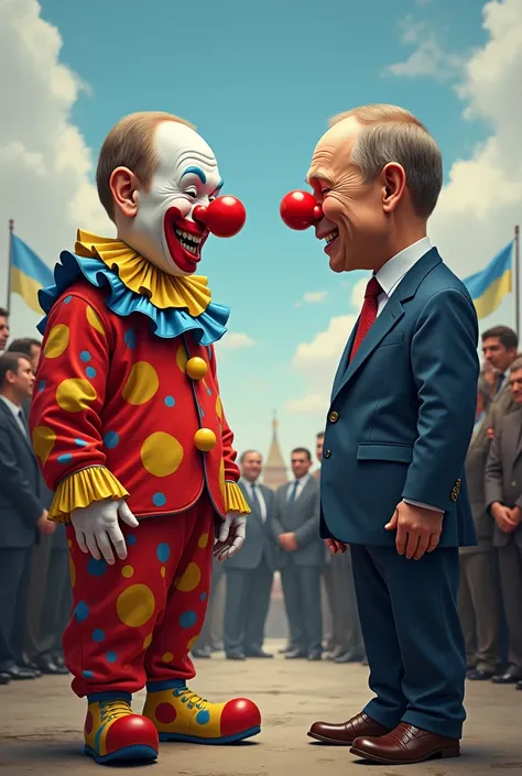 Putin played clown by Zelensky