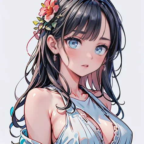 Full body Waifu beautiful detailed eyes, beautiful detailed lips, extremely detailed eyes and face, long eyelashes, 1 girl, sensual, young woman, sensual medium/large breasts, beautiful female face, slim, sexy, erotic, beautiful fashionable clothes, perfec...