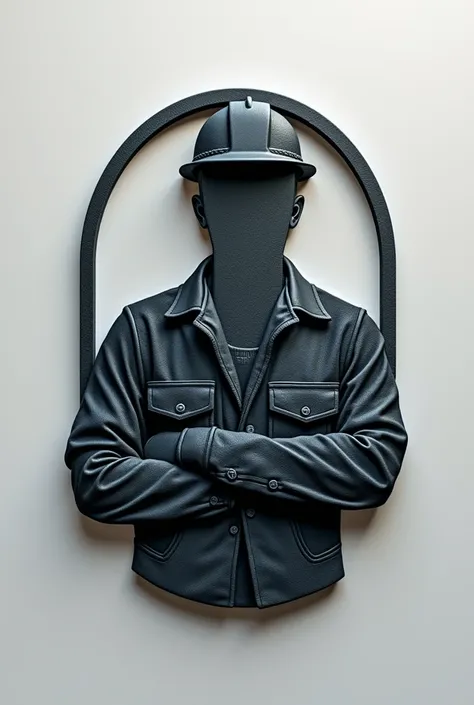 Logo of an embossed silhouette of a builder wearing a helmet in dark gray with the following phrase: A-2  |  Maintenance Nirgua  