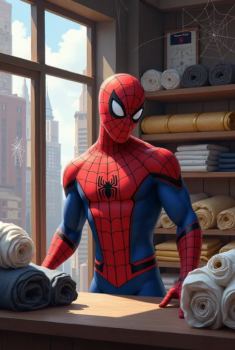 Spider-Man opened a fabric store to sell spider webs.