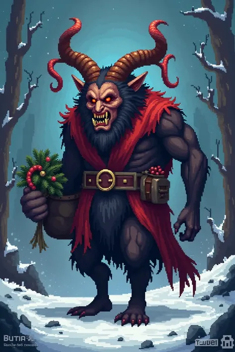  Create some sprites to make a Krampus character, The Christmas Monster 