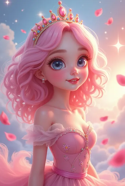 anime style fairy pink princess