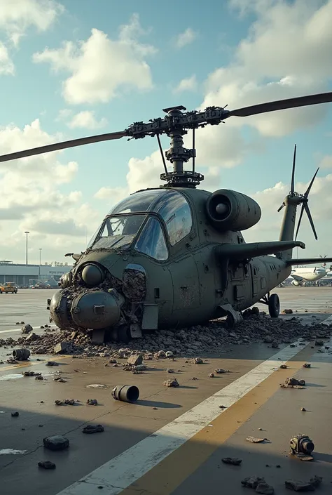 AH-64​Airport​wreckage