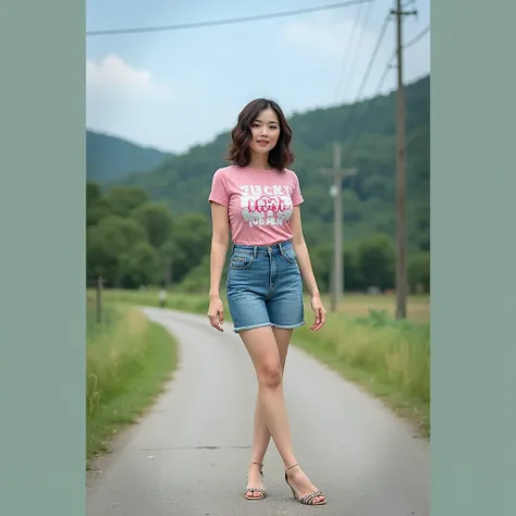 
8K professional photo , 3-D,  , ผู้หญิง Pinkish white skin, , the skin is like a glazed tile , fine eyes , Pinkish white skin, bob,My hair is curly and frizzy., Short hair, , strong abdominal muscles , Big Breasts, Has a chest size of 38 inches ,  She wea...