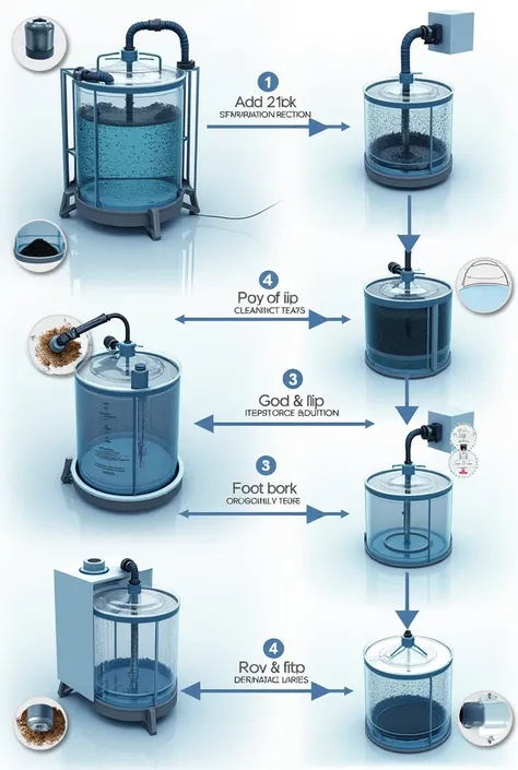 CREATE 5 IMAGES WITH THE ACTIVATED CARBON CLARIFICATION TECHNIQUE