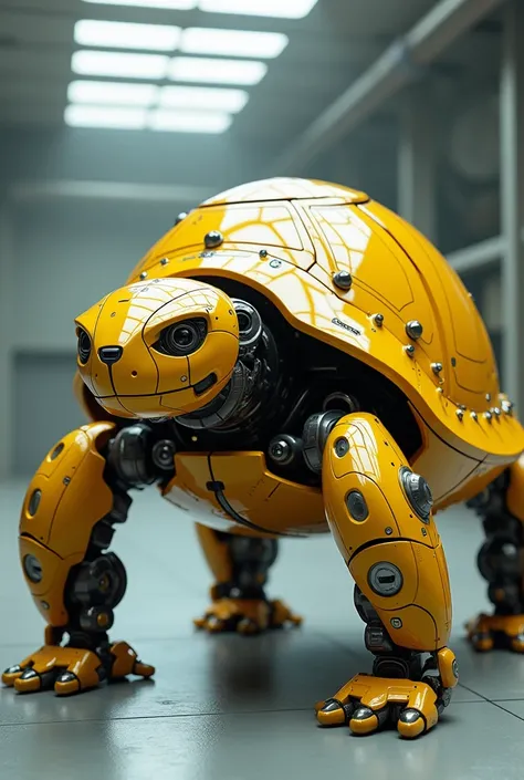 turtle, yellow, impressive , robot