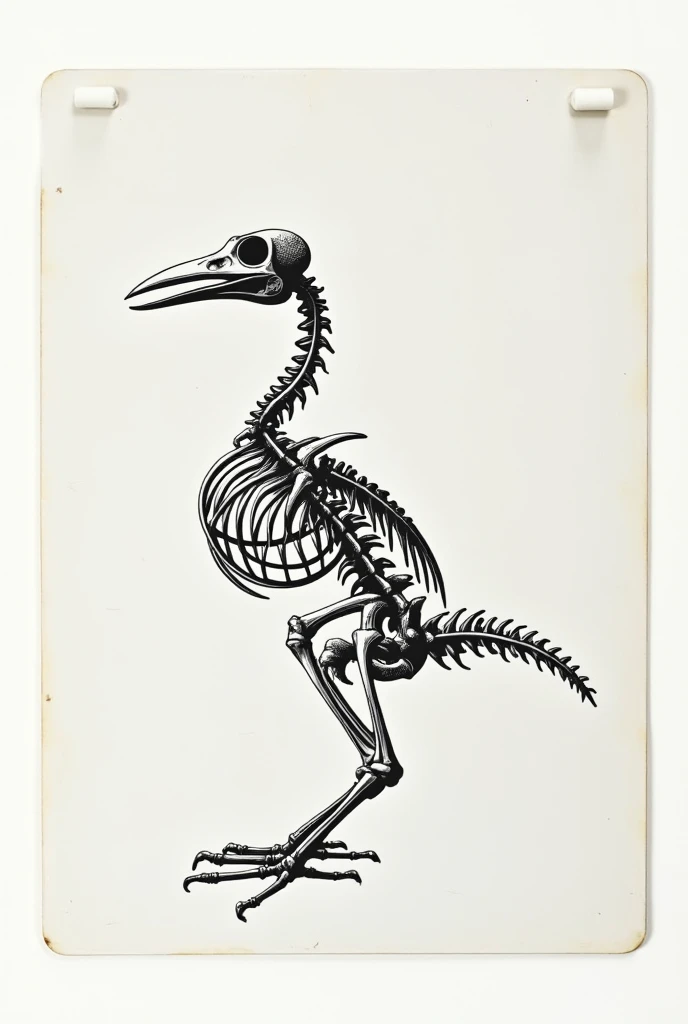 bird skeleton stencil