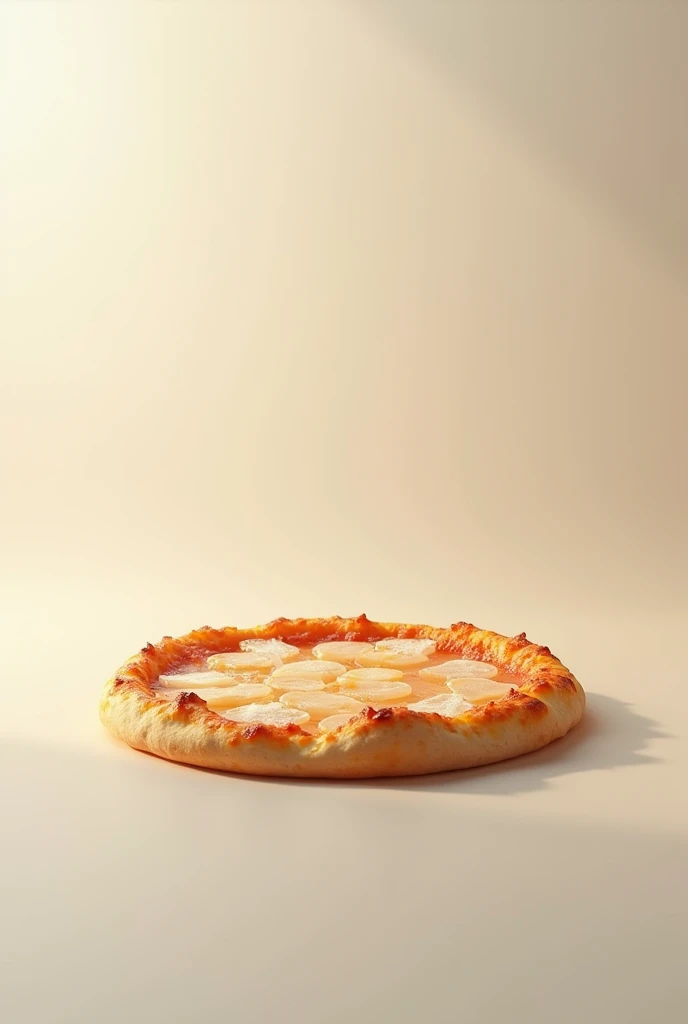 Pizza with topping white transparant legit cum, minimalist, hd, realistic