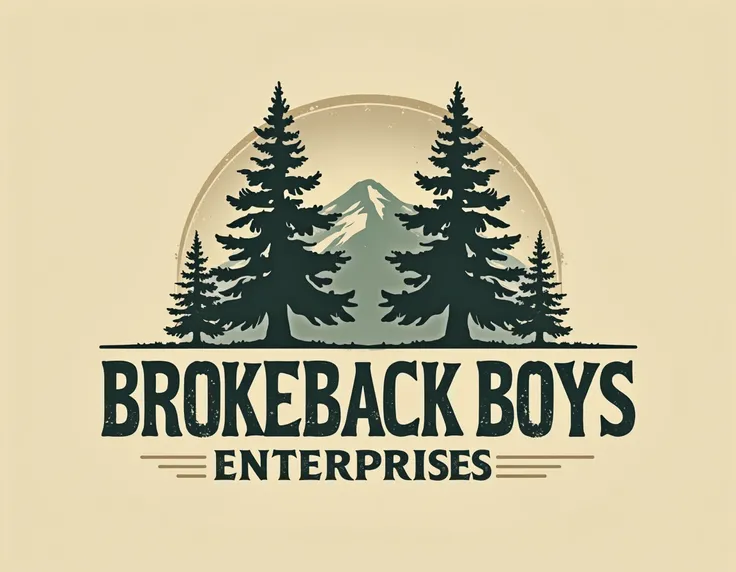 Im looking for a logo for my business, "Brokeback Boys Enterprises", that can be printed onto a patch. Attached is a design from AI that I liked, so something similar but in a format that can be put onto a patch or tshirt.

The design should be vintage and...