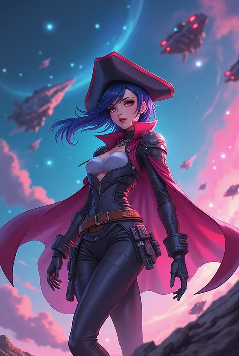 Anime-style space pirate