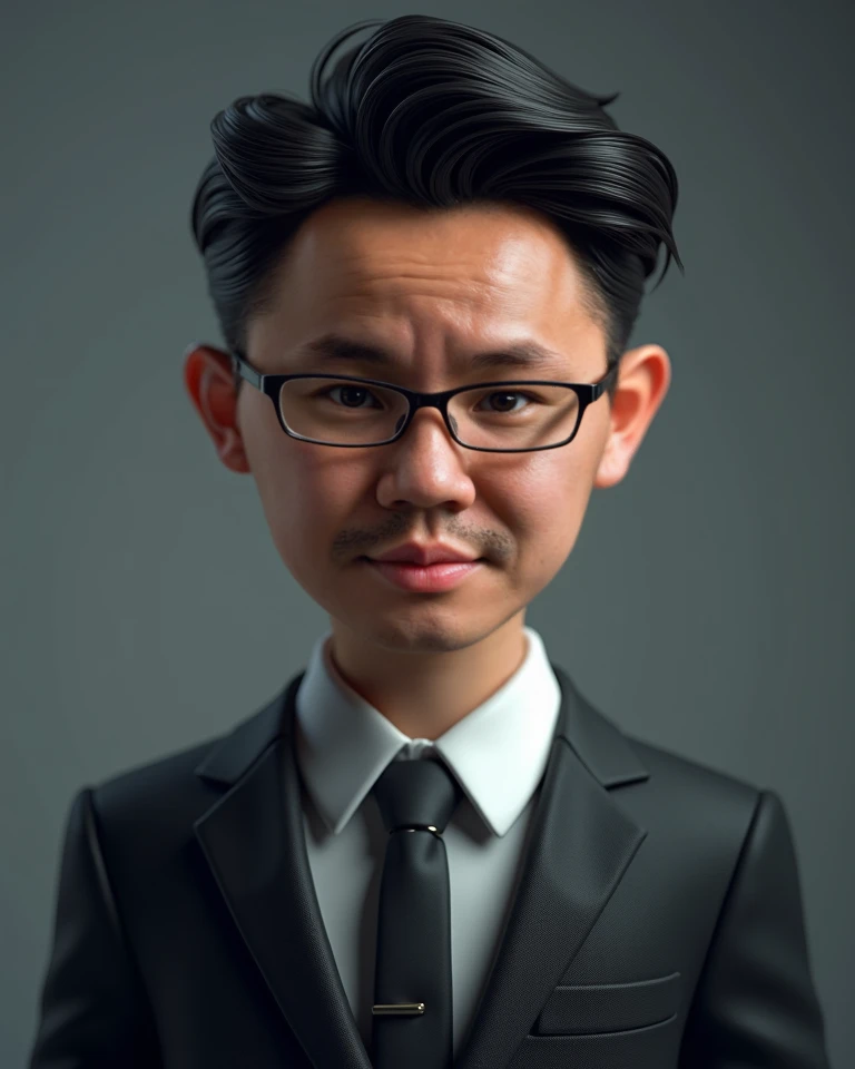 3d render boy as headshot, solid background, dynamic cinematic lighting, with short hair style, wearing an executive suit, masterpiece, ultra realistic