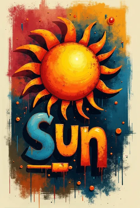 PiCASSO Ai text logo sun design 