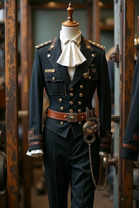 Steampunk sergeant uniform on rack