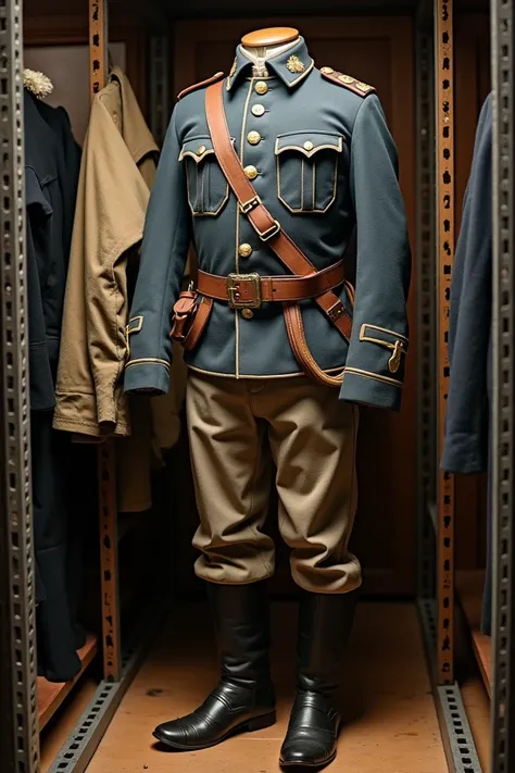 Civil war ry combat uniform on rack