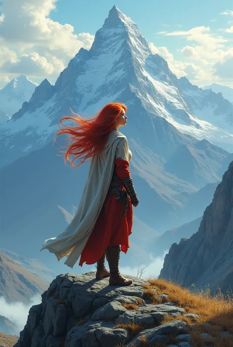 Aries stands atop the mountain, her fiery red hair billowing behind her in the crisp mountain breeze. She gazes out across the landscape, eyes wide with wonder and a heart alight with a flame that reflects not only her name but also her very essence.


The...