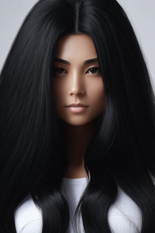 most very jet black hair,most very long hair,hair as long as rapunzel,most very lion hair,most very wolf hair,most very frizzy hair,coarse hair,most very spread hairstyle,thick hair,fluffy hair,most very heavy weight hair,womans hair is covering all right ...