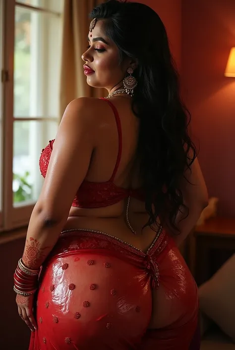 White skin north Indian married DESI BHABHI BRIDE,WET, Full wet nude body picture, wet Fat ass milf. showing her big curvy big ass. red bangles, earings, lipstick, wet slutty body, sexy,mehandi henna on both hands WET body, wet hair,Applying Sindoor (vermi...