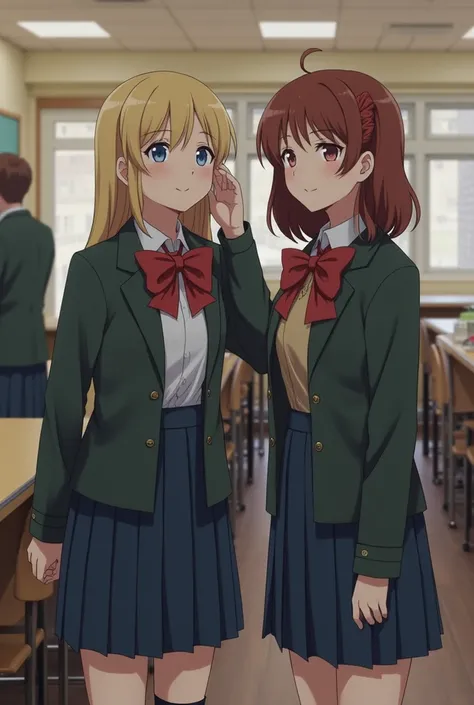 Two s on a school uniform