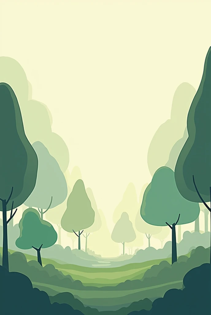 Animated minimalist forest