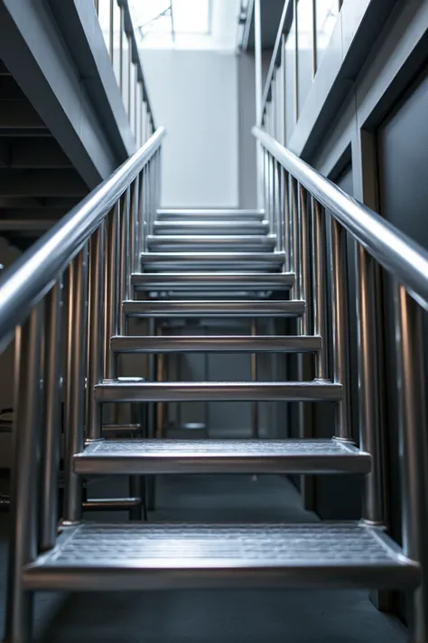 Stainless steel pipe stairs 