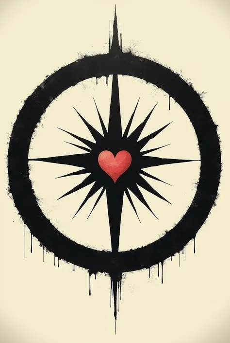 RA in a circle, The circle will be black, with a love.